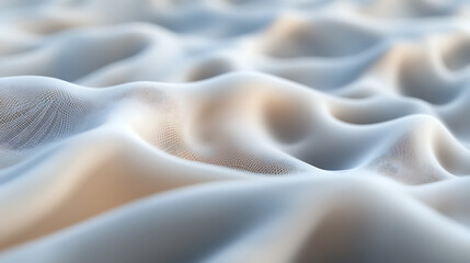 Soft cloud dancer 2026 abstract landscape textile wave pattern gentle surface serene fabric mesh undulating horizon minimal soft light