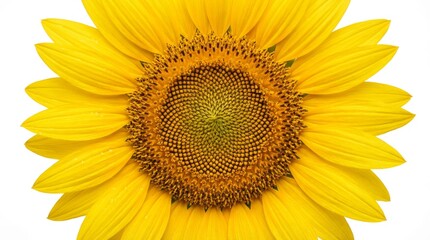 Fototapeta premium Close-up of a bright yellow sunflower.