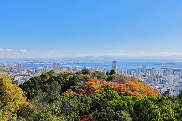 みはらし展望台から見た風景（神戸）