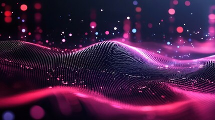 Abstract digital art waves