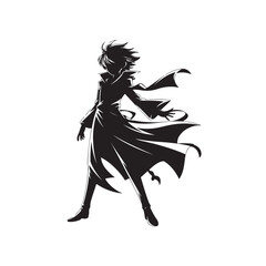 Fototapeta premium Anime silhouette (1).eps