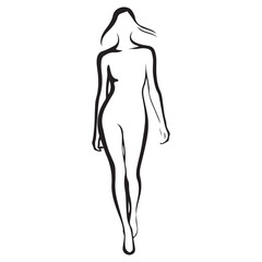 Runway Walk Silhouette Vector Icon Sheet – High-Fashion Model Catwalk Pose