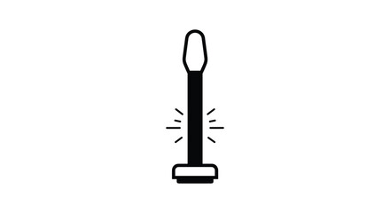 Vibrating object illustration on white background