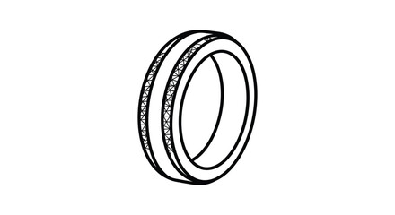 Simple line drawing of a mechanical seal