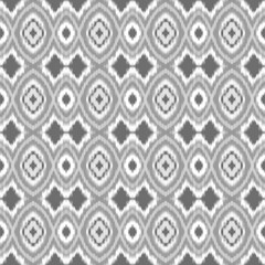 Abstract Gray Geometric Seamless Pattern With Repeating Symmetry Design