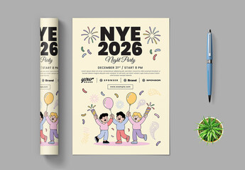 Happy New Year Flyer 2026