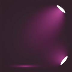 Minimal Spotlight Effect with Light Beams on Dark Background