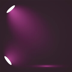 Modern Studio Spotlight Effect on Dark Abstract Background with Light Beams