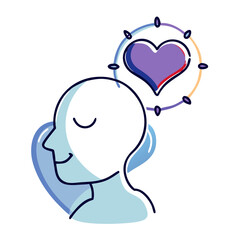 A vector icon of about wellness well-being