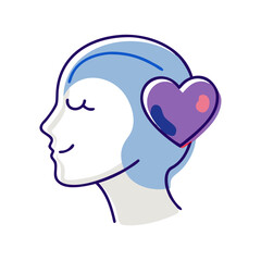 A vector icon of about wellness well-being