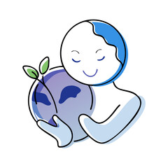 A vector icon of about wellness well-being