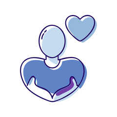 A vector icon of about wellness well-being