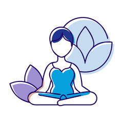 A vector icon of about wellness well-being