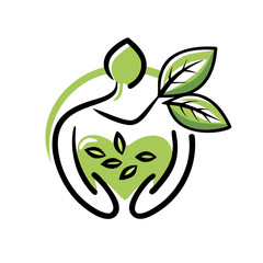A vector icon of about wellness well-being