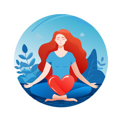 A vector icon of about wellness well-being