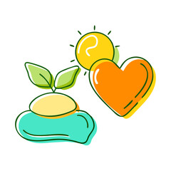A vector icon of about wellness well-being