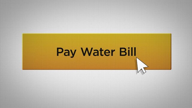 E-Commerce Series - Mouse Pushes Pay Water Bill Button