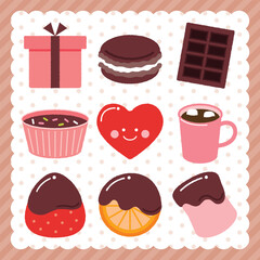 チョコレートを使ったお菓子のアイコン