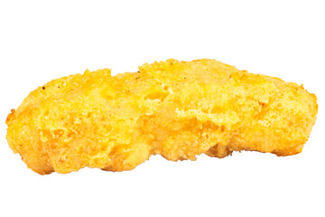 Chicken nuggets fry isolated on white background