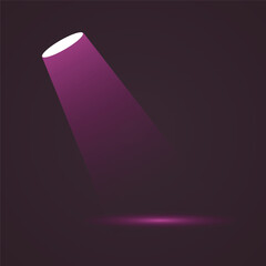 Stage Spotlight Effect with Light Beams on Dark Background