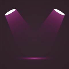 Abstract Spotlight Lighting Effect on Dark Background