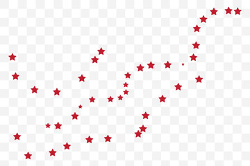Red star trail vector 
