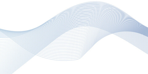 Abstract blue gradient line technology business wavy background. minimal paper waves flow line. minimal paper grid web smooth line. digital vector web soundwave pattern texture.
