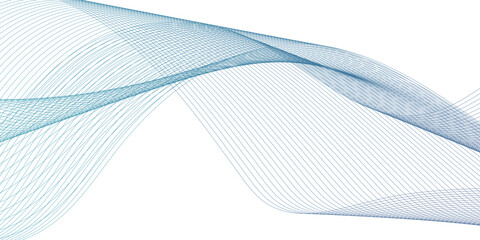 Abstract blue gradient line technology business wavy background. minimal paper waves flow line. minimal paper grid web smooth line. digital vector web soundwave pattern texture.