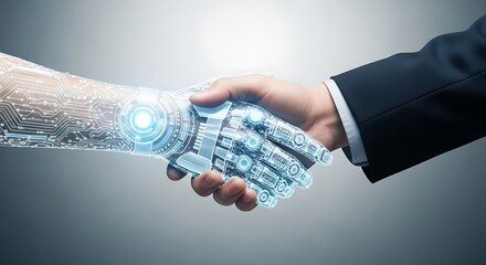 Human and Robot Handshake - Collaboration in the Future.