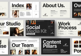 Professional Creative Modern Social Media Kit Presentation Design