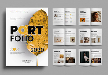 Portfolio Magazine Design Layout