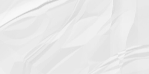 Obraz premium Creased blank white canvas old paper crumple texture wrinkle parchment empty letter texture.