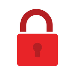 Unlocked red padlock symbolizing open access