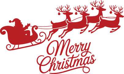 Christmas Sleigh Santa