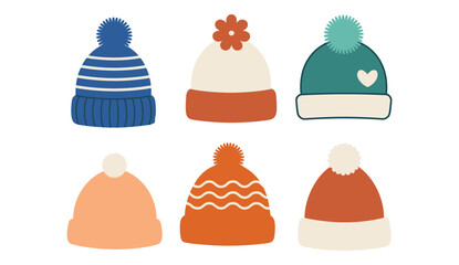 Fun Hat Collection, Cozy Environment, Graphic Design, Vibrant Styles