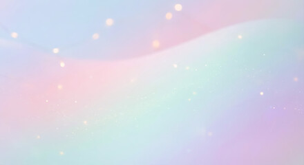 Pastel Wave Background &ndash; Soft Pink Blue Green Gradient with Bokeh and Glowing Light Texture