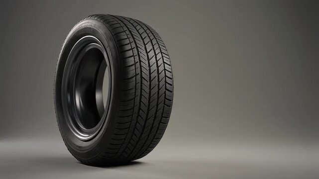 マットなニュートラル背景に直立して配置された、自動車用ホイールリムの静物イメージです。
斜め方向にゆっくりと動くカメラスライドを想定し、立体感と存在感を強調しています。
シンプルな構図が、金属素材とデザインの美しさを際立たせます。