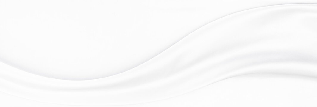 White gray satin texture that is white silver fabric silk panorama background with beautiful soft blur pattern natural.