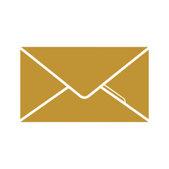 Simple envelope icon with white background