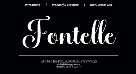 Elegant script font 21 with smooth flowing strokes and refined curves, ideal for luxury branding, logos, invitations, and sophisticated typography projects. © Vector Hall