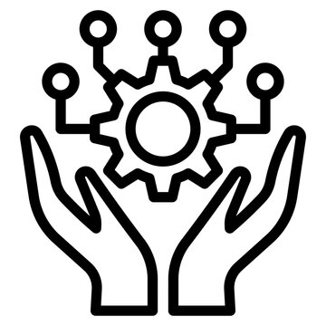 Collaboration,  organization, trust, social, collaboration, people, dea sharing, crowdsourcing, knowledge exchange, brainstorming, partnerships, research, outline icon vector design illustrator