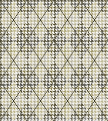 Houndstooth argyle seamless pattern, brown gray, olive green, textile, fabric, clothes