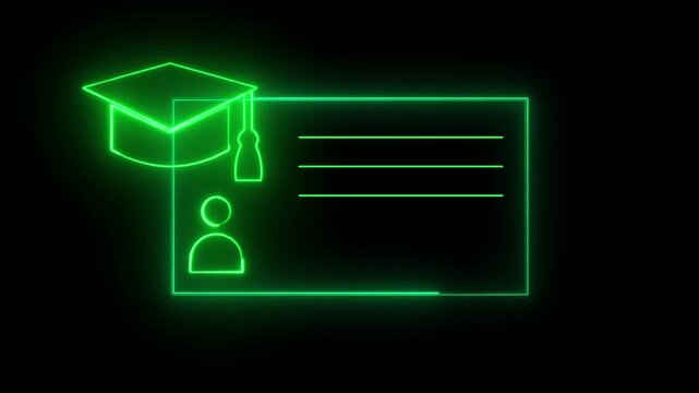 A glowing neon design highlighting intern opportunities, showcasing growth, learning, and skill development for modern professional projects. Perfect for engagement and branding.