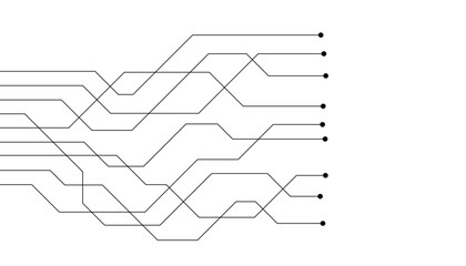 Abstract futuristic circuit board Illustration, Circuit board with various technology elements. Circuit board pattern for technology background. Vector illustration