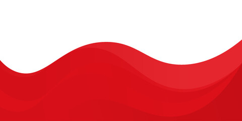 Vector red line background curve element with white space for text and message design, elegant overlapping layers. Eps10