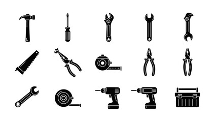 Obraz premium Collection of Essential Tools for DIY and Professional Use