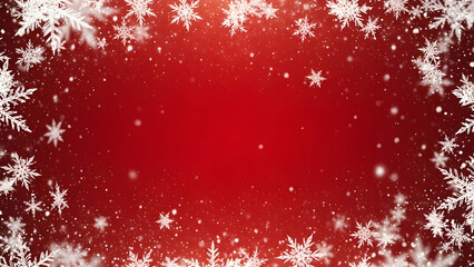 christmas background with snowflakes