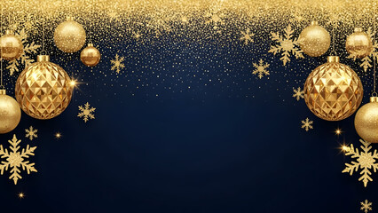 christmas background with snowflakes