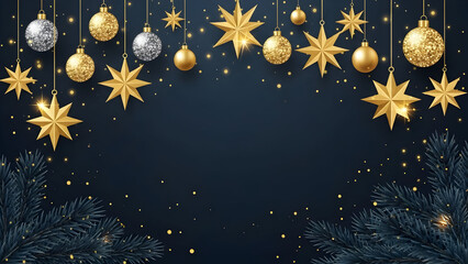 christmas background with snowflakes