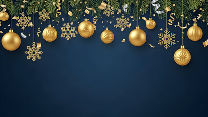 christmas background with snowflakes